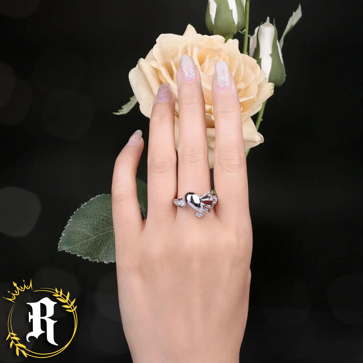 Love Heart Ring- Sterling Silver By Robinhood Jewelry