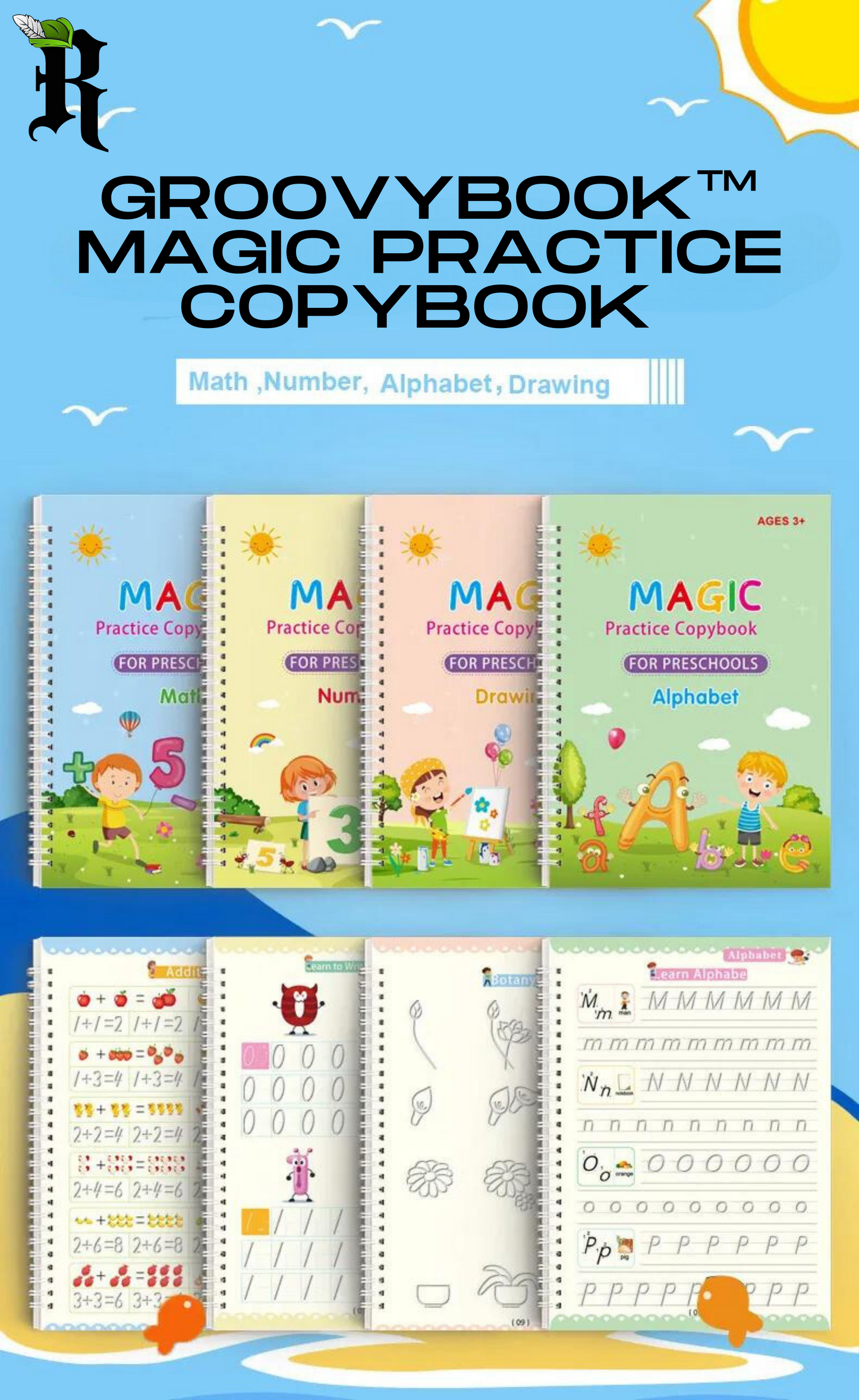 SmartStart™ GroovyBook™ Magic Practice Copybook for Children