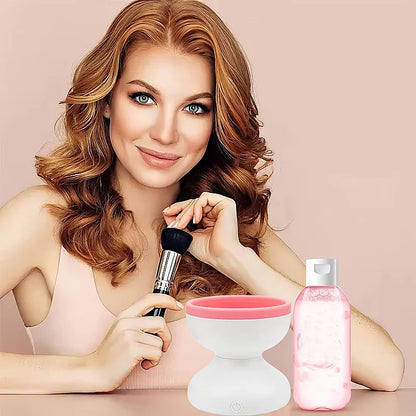Glowasis™ GlamRinse™ Electric Makeup Brush Cleaner