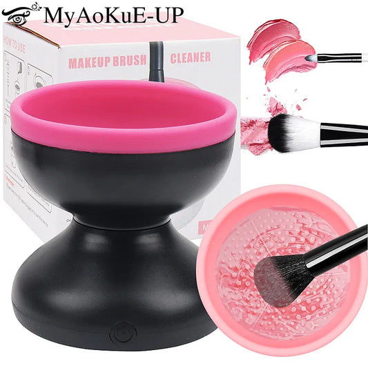 Glowasis™ GlamRinse™ Electric Makeup Brush Cleaner