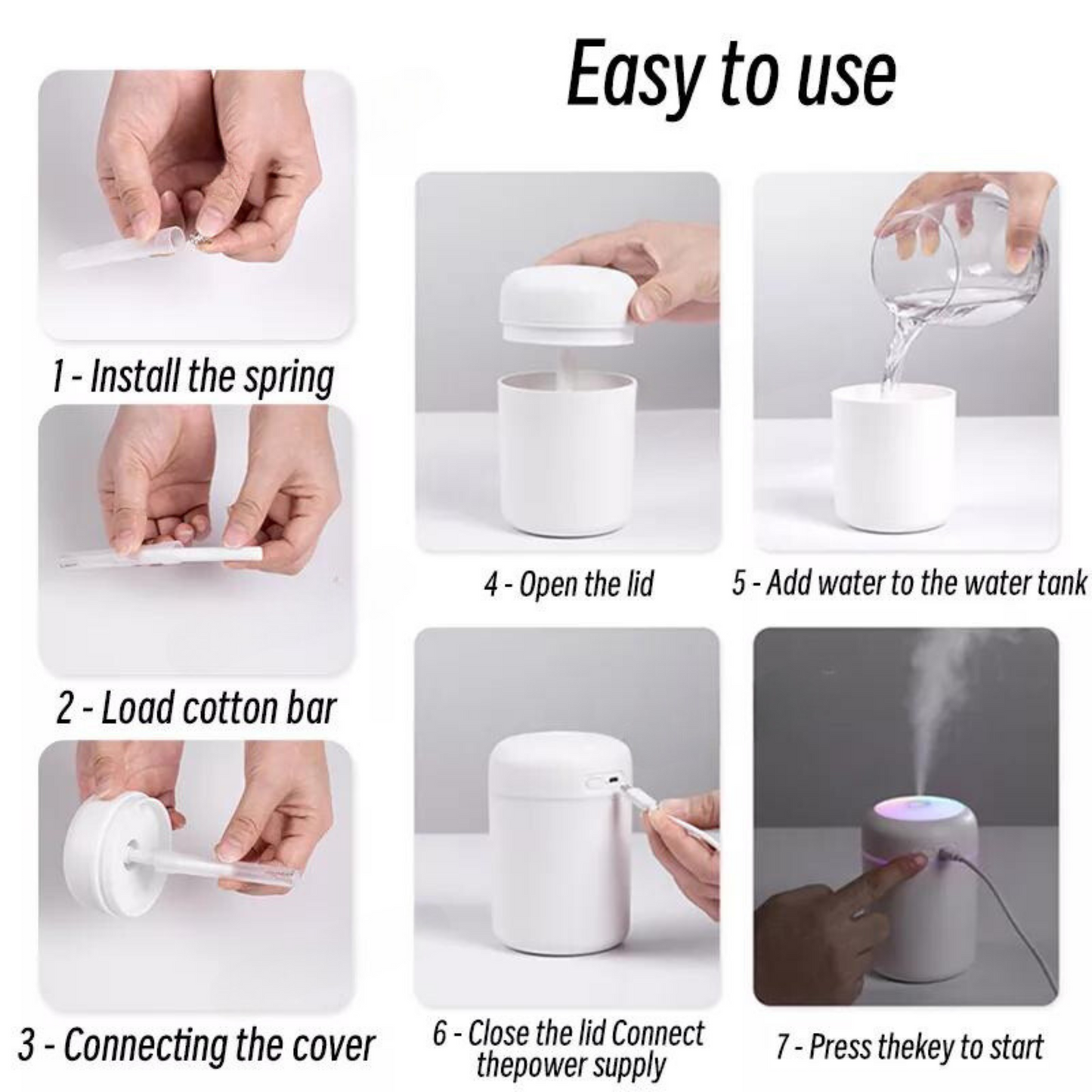 EssentialMini™ Mini Air Humidifier and Essential Oil Diffuser