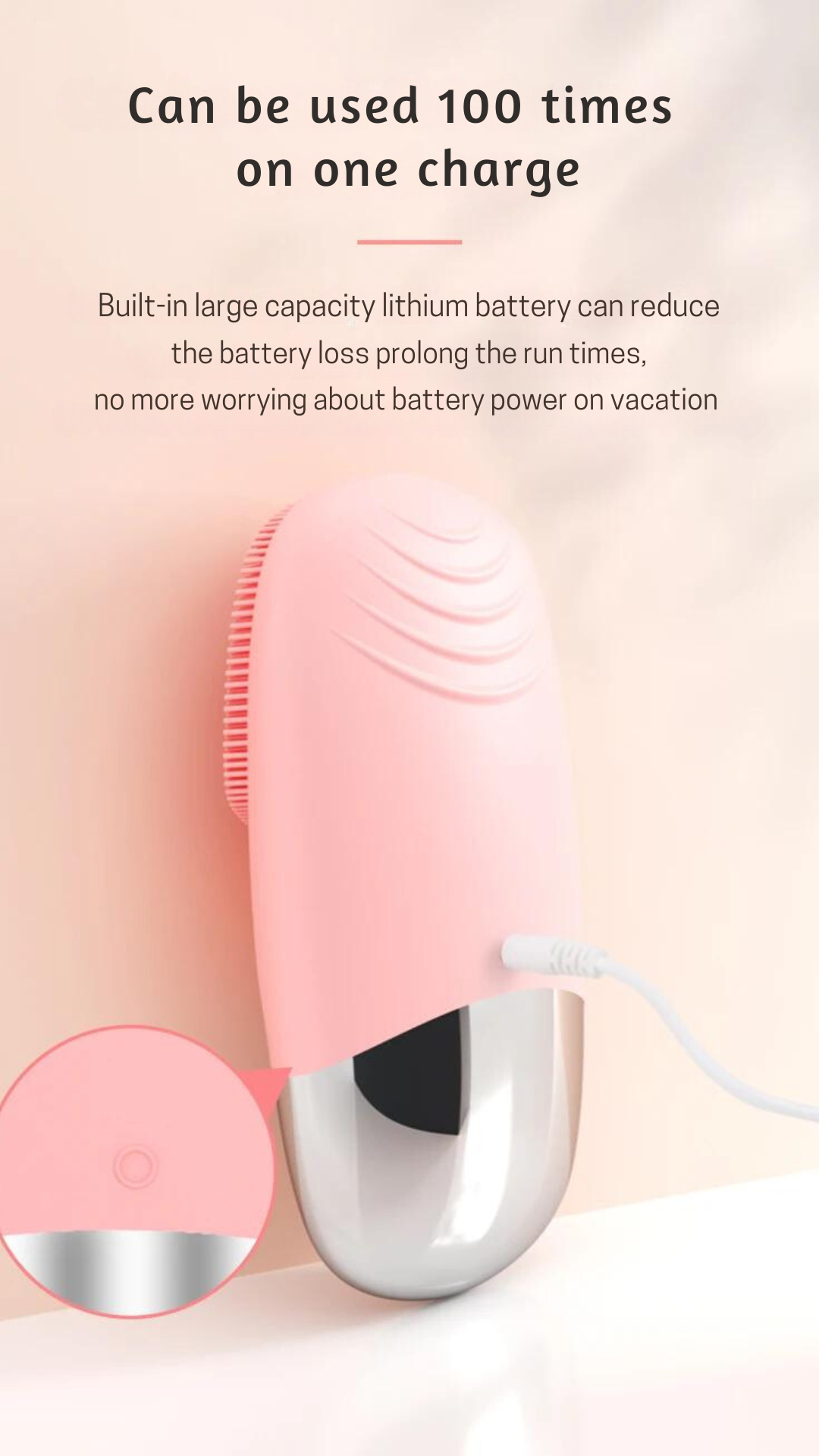 Glowasis™ VibeN'Glow™ Deluxe Rechargeable Electric Facial Cleansing Brush